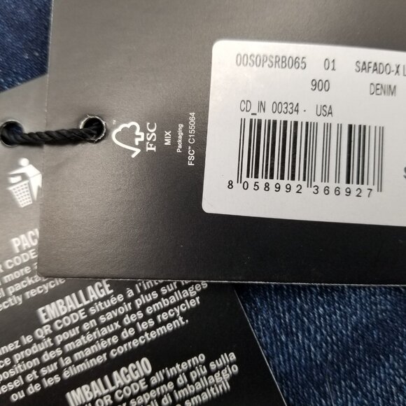 DIESEL Jeans Mens Safado Straight Leg NWT Dark Wash Blue RB065 Button Fly 38 x32 - Picture 8 of 16